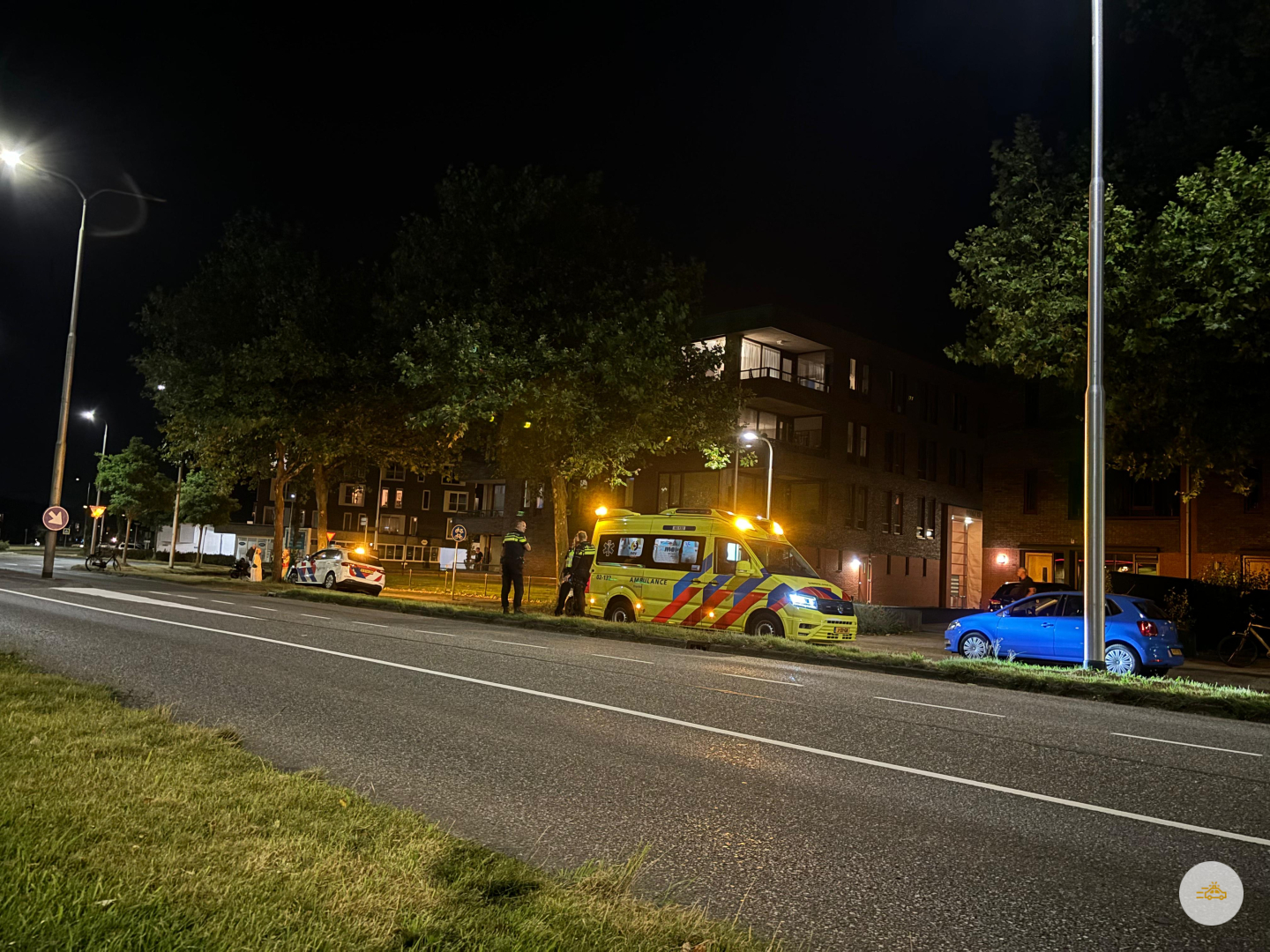 Fietser komt ten val op het fietspad en raakt gewond